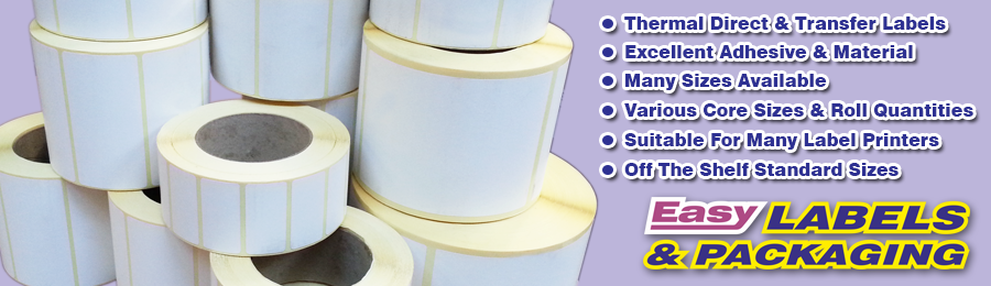 Thermal direct and thermal transfer plain labels